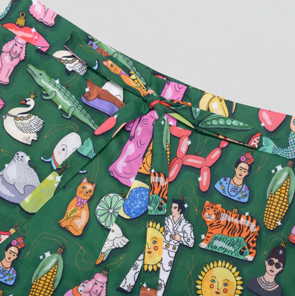 Deck the halls long cotton pyjamas The Pantry Underwear