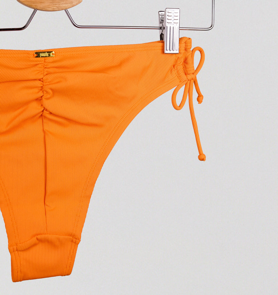 Ribbed tie side bikini bottom [Clementine] Swim Panache 
