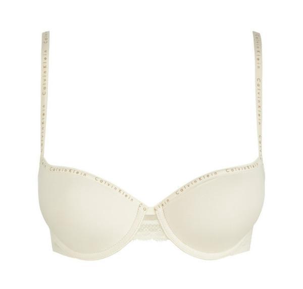 Branded trim t-shirt bra [Ivory] – The Pantry Underwear