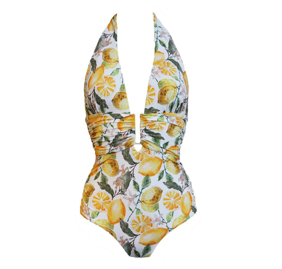 Gold detail multi-tie swimsuit [Lemon] Swim Lilliput & Felix extra-small 