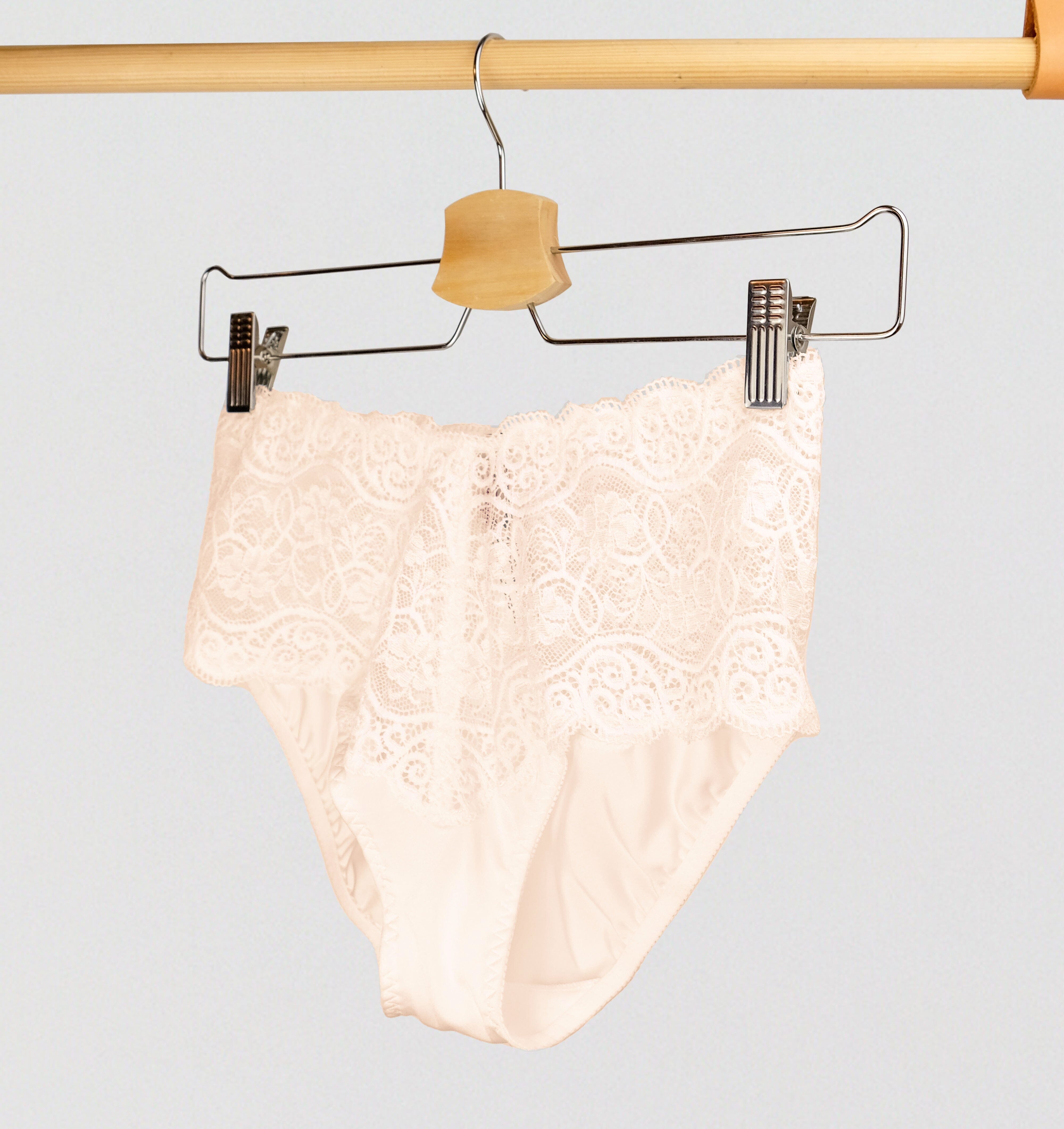 Scalloped lace band brief [Peach]