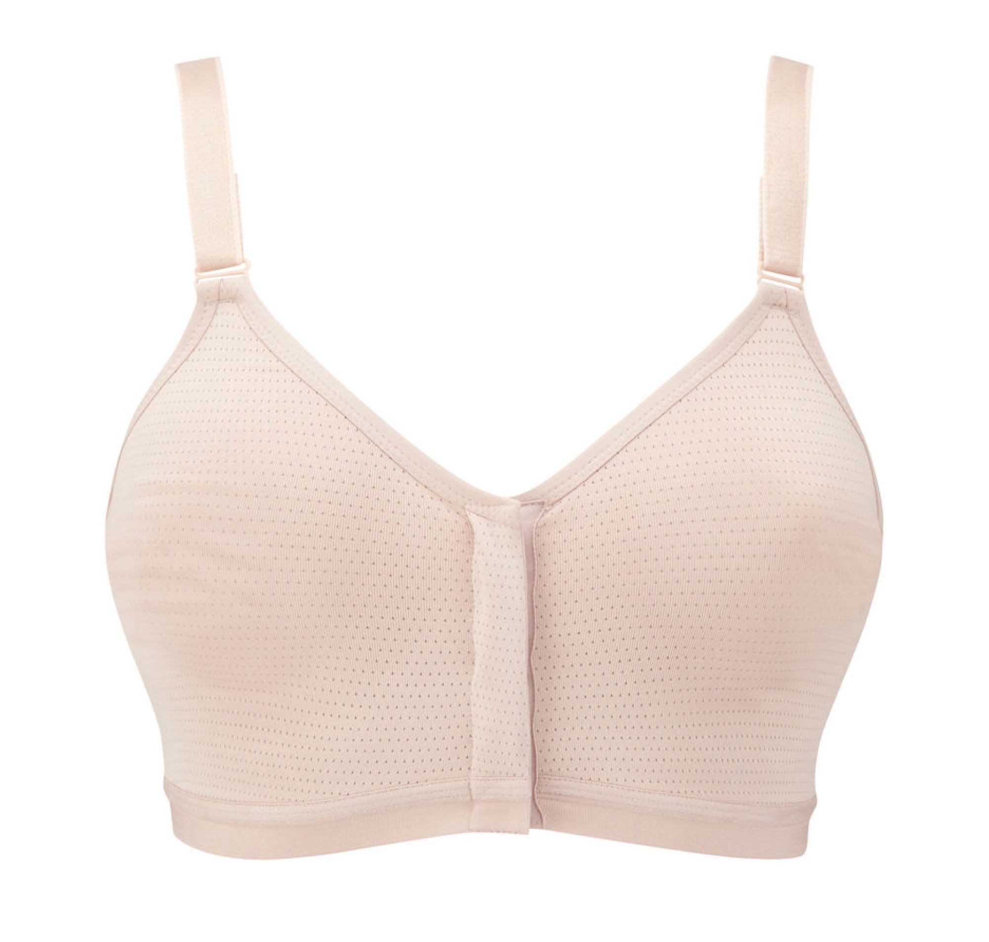 Front-fastening wire free bra [Beige] – The Pantry Underwear