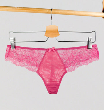 Lace seam-free thong [Berry Pink] Bottoms Panache 