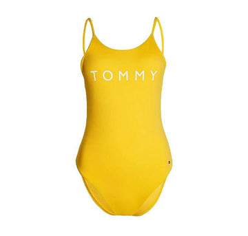 Scoop back branded one piece [Yellow] Swim Tommy Hilfiger extra-small 