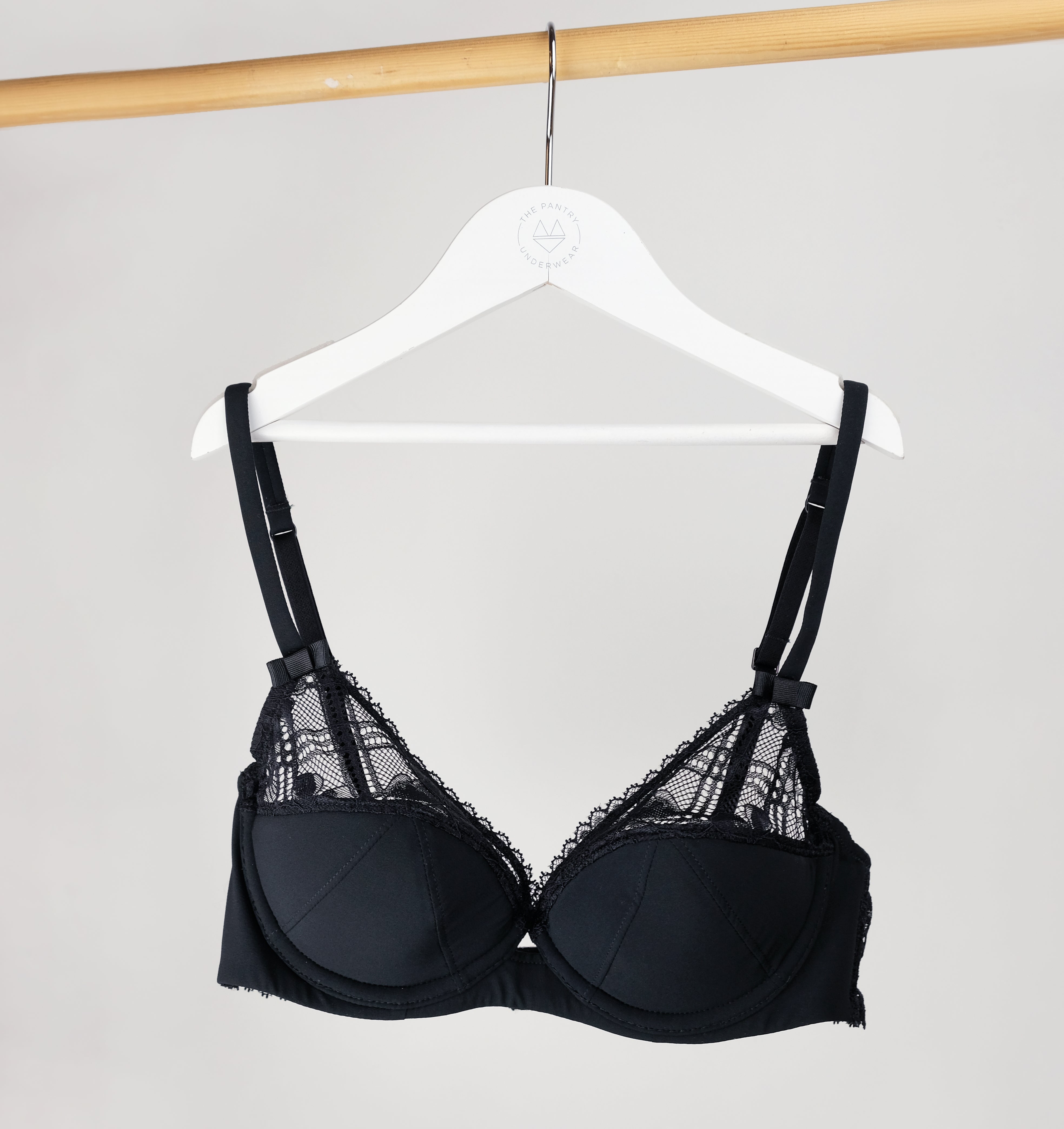 Plaid mesh push up bra [Black] – The Pantry Underwear