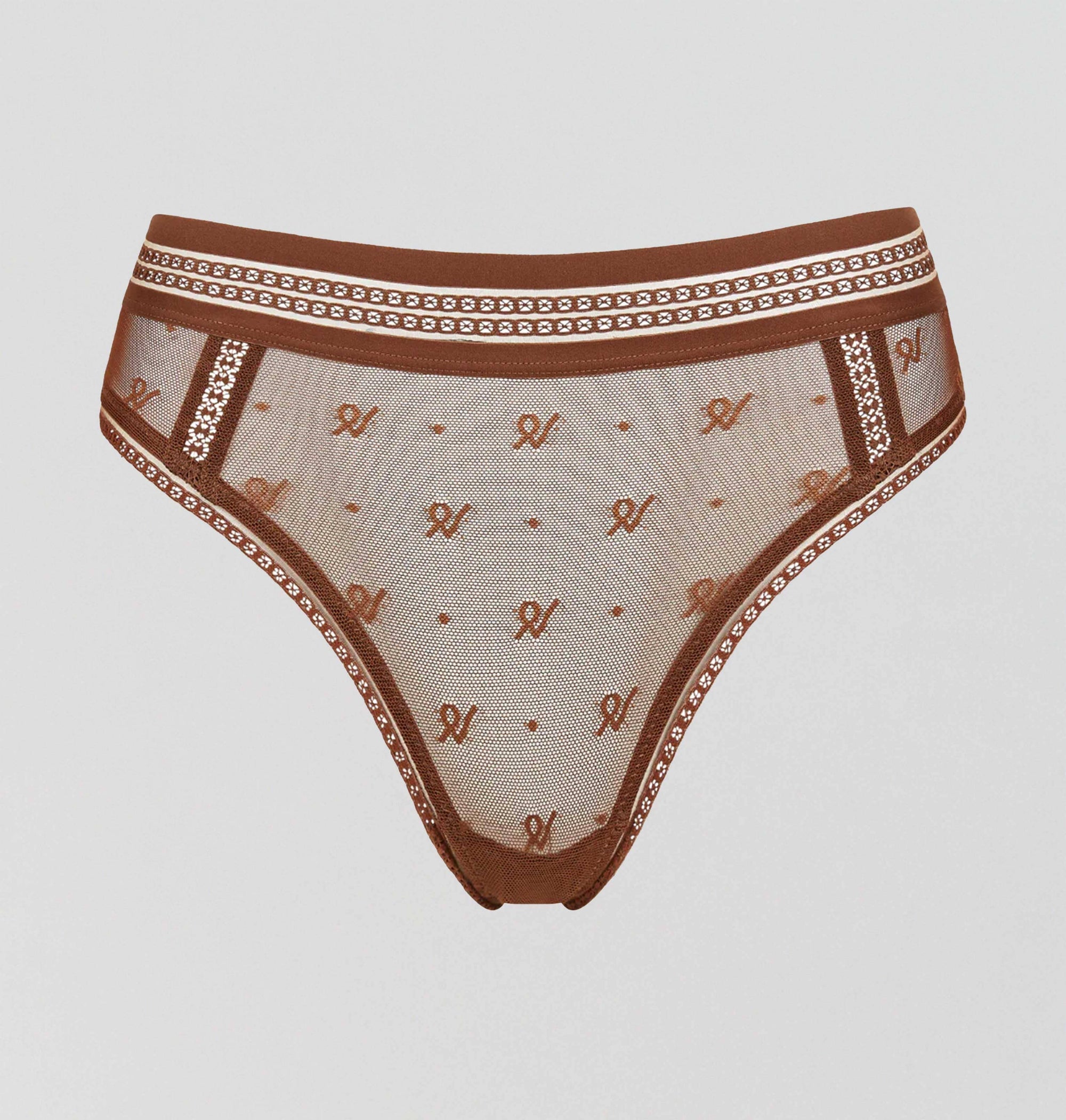Abstract mesh deep brazilian [Cacao] Bottoms Nudea 