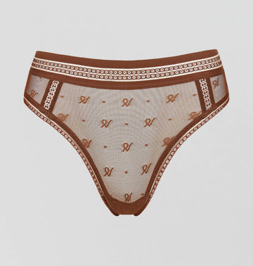 Abstract mesh deep brazilian [Cacao] Bottoms Nudea 