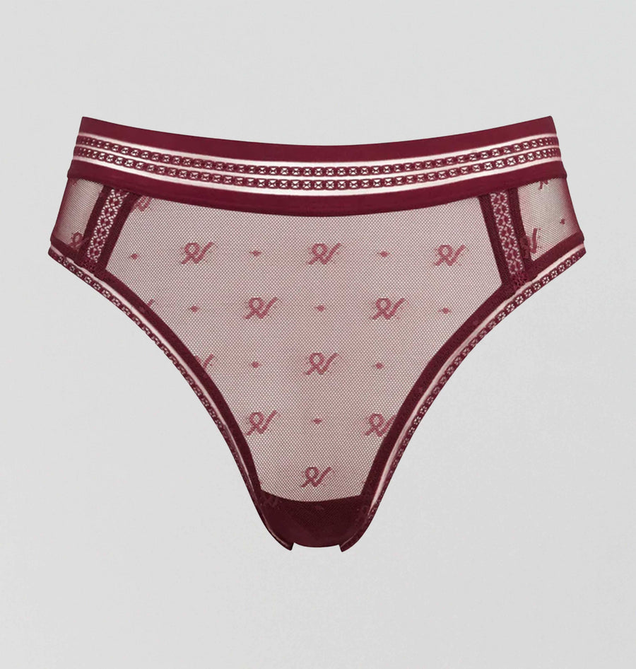 Abstract mesh deep brazilian [Garnet] Bottoms Nudea 