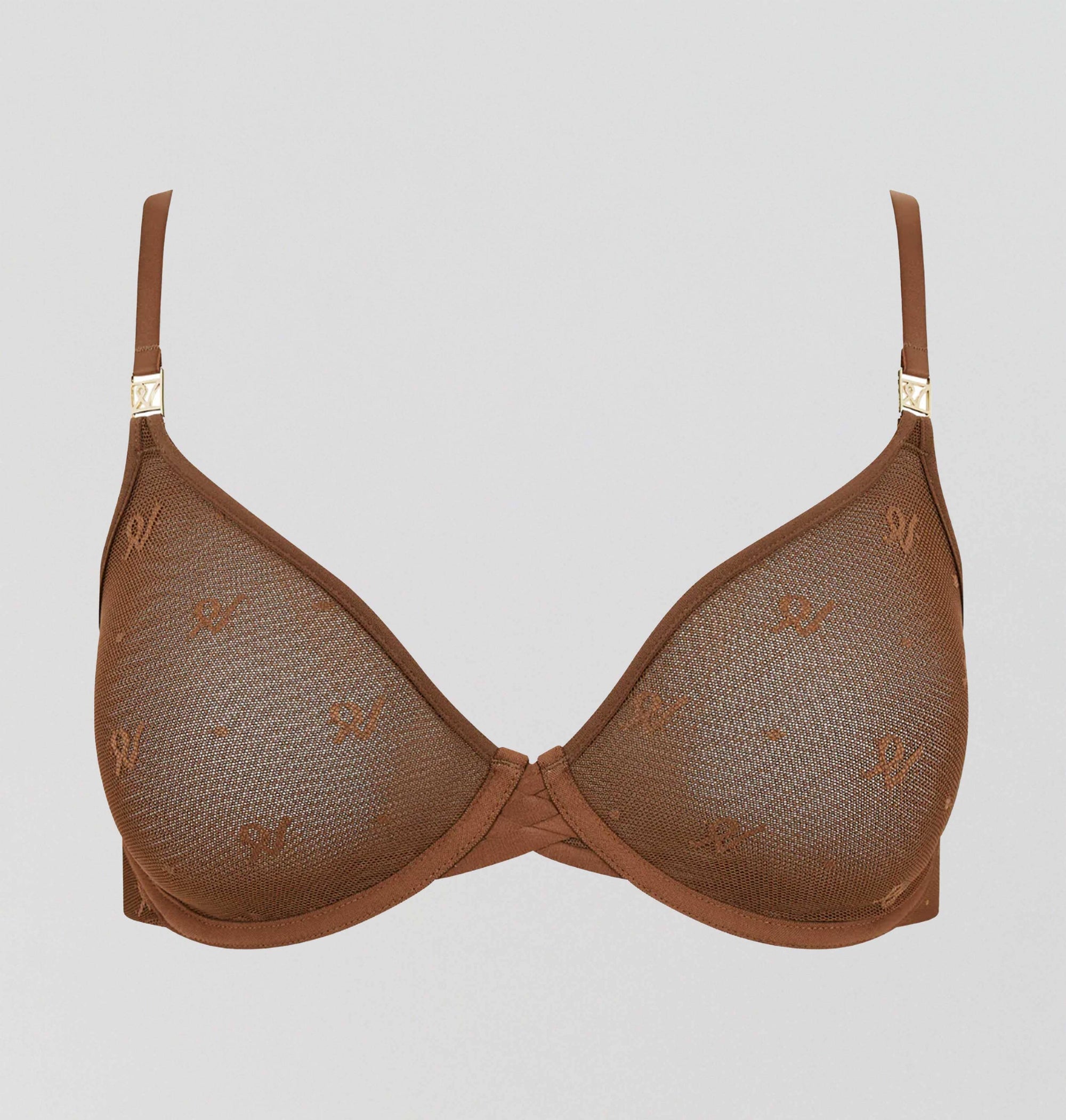 Abstract mesh plunge [Cacao] Bras Nudea 