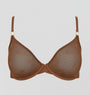 Abstract mesh plunge [Cacao] Bras Nudea 