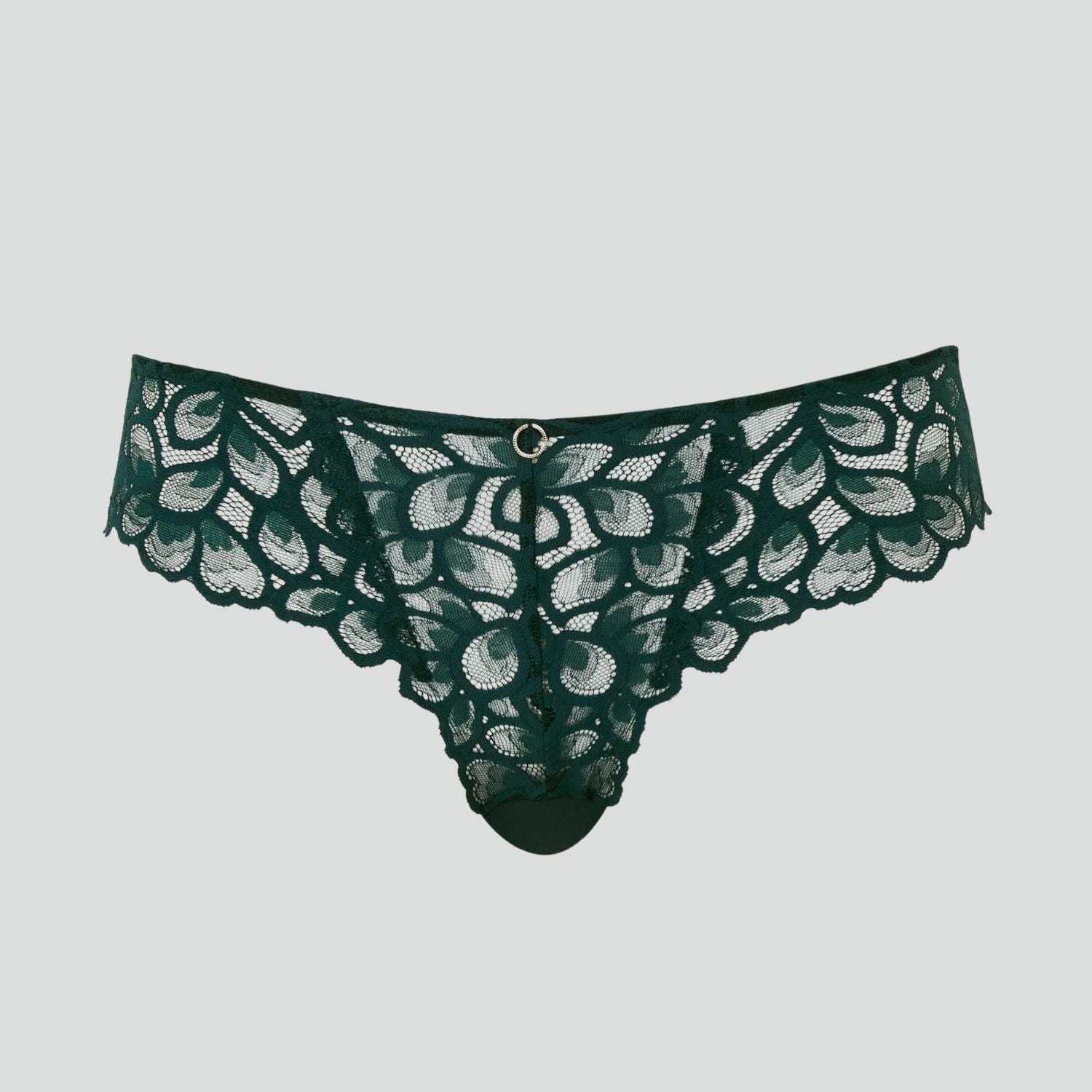 Abstract petal lace brief [Forest green] Bottoms Panache 