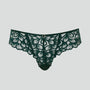 Abstract petal lace brief [Forest green] Bottoms Panache 