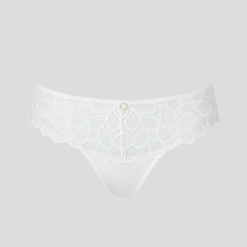 Abstract petal lace thong [Ivory] Bottoms Panache 