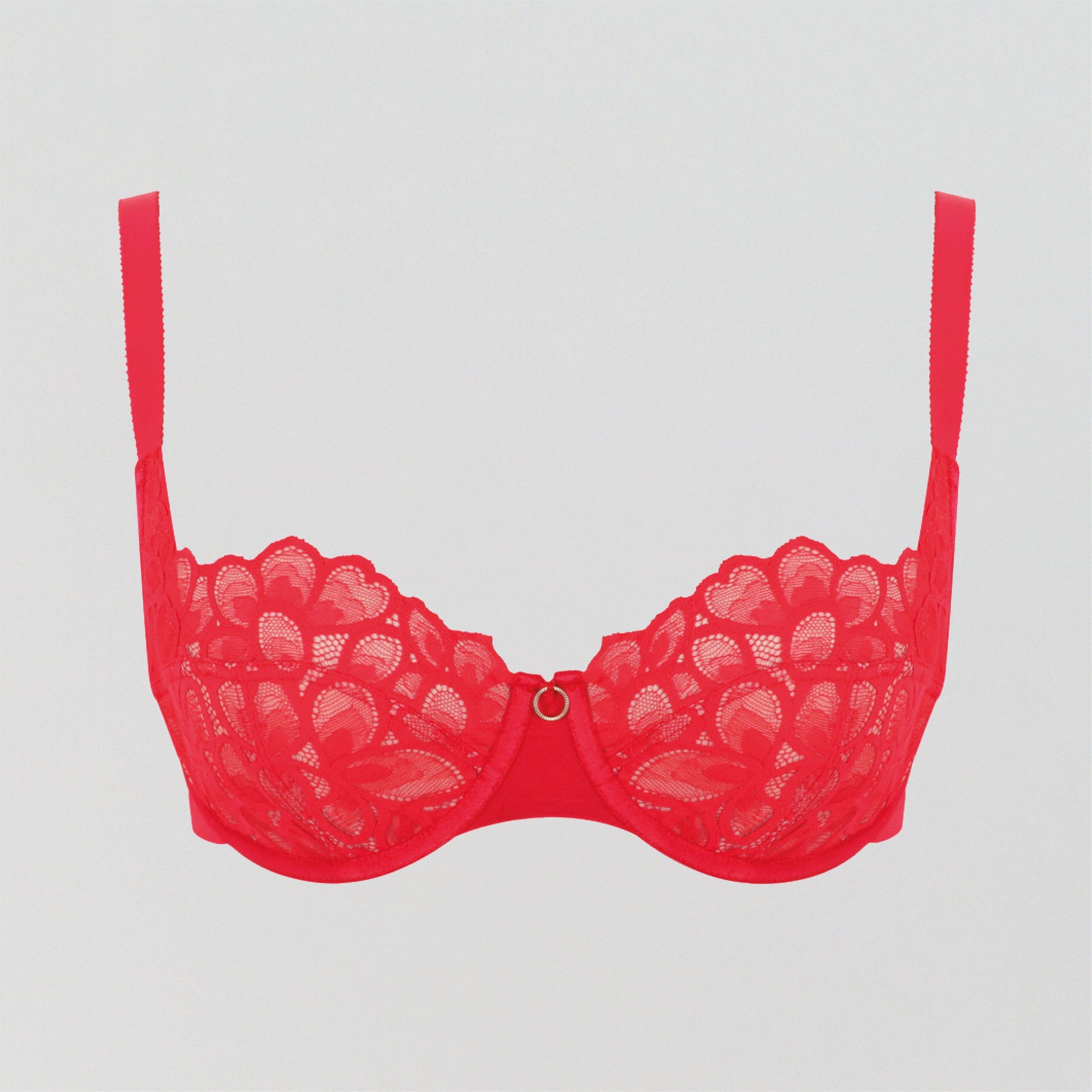 Abstract petal lace balconette [Ruby Red] Bras Panache 