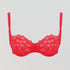 Abstract petal lace balconette [Ruby Red] Bras Panache 