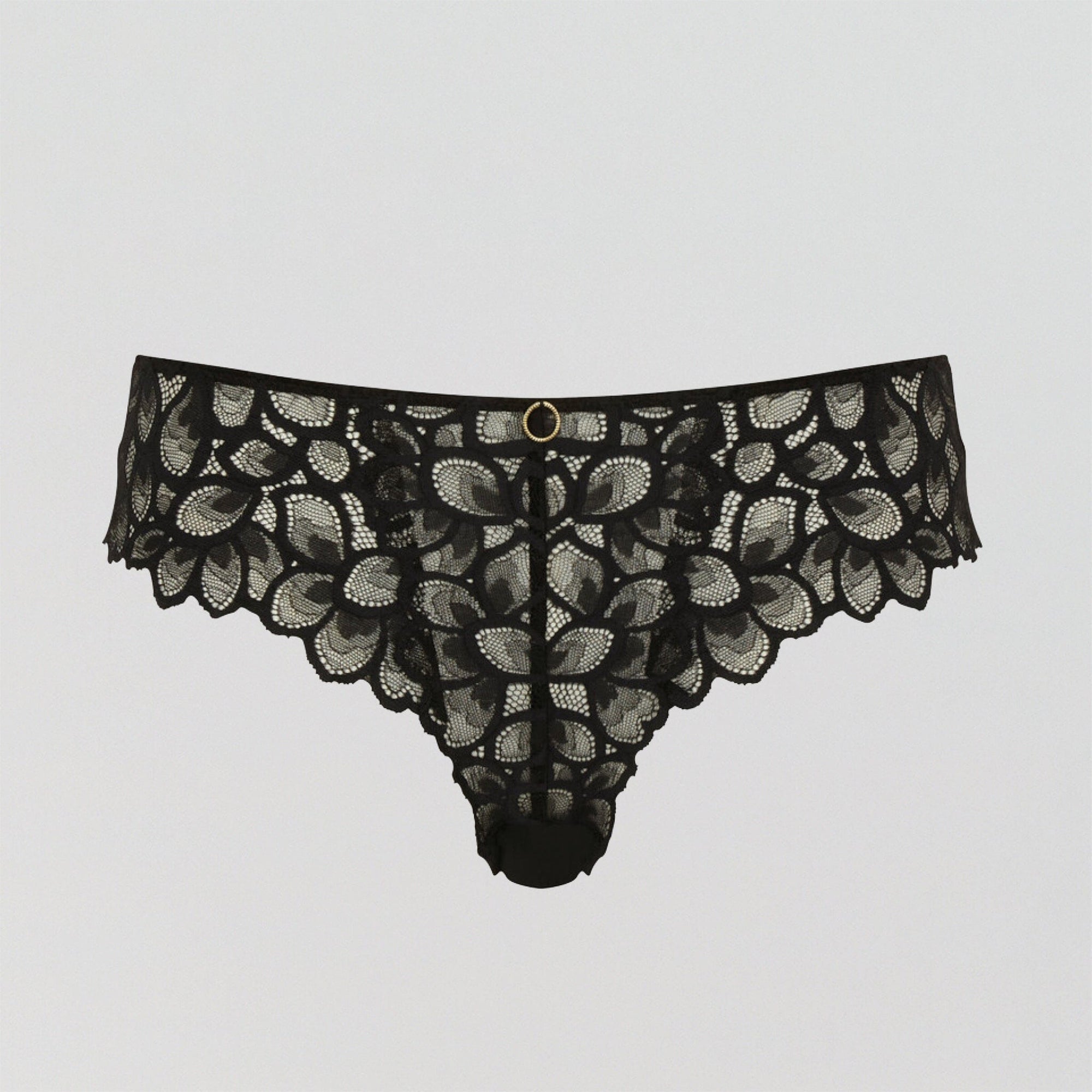 Abstract petal lace brazillian [Black] Bottoms Panache 8 