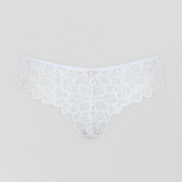 Abstract petal lace brazillian [Ivory]