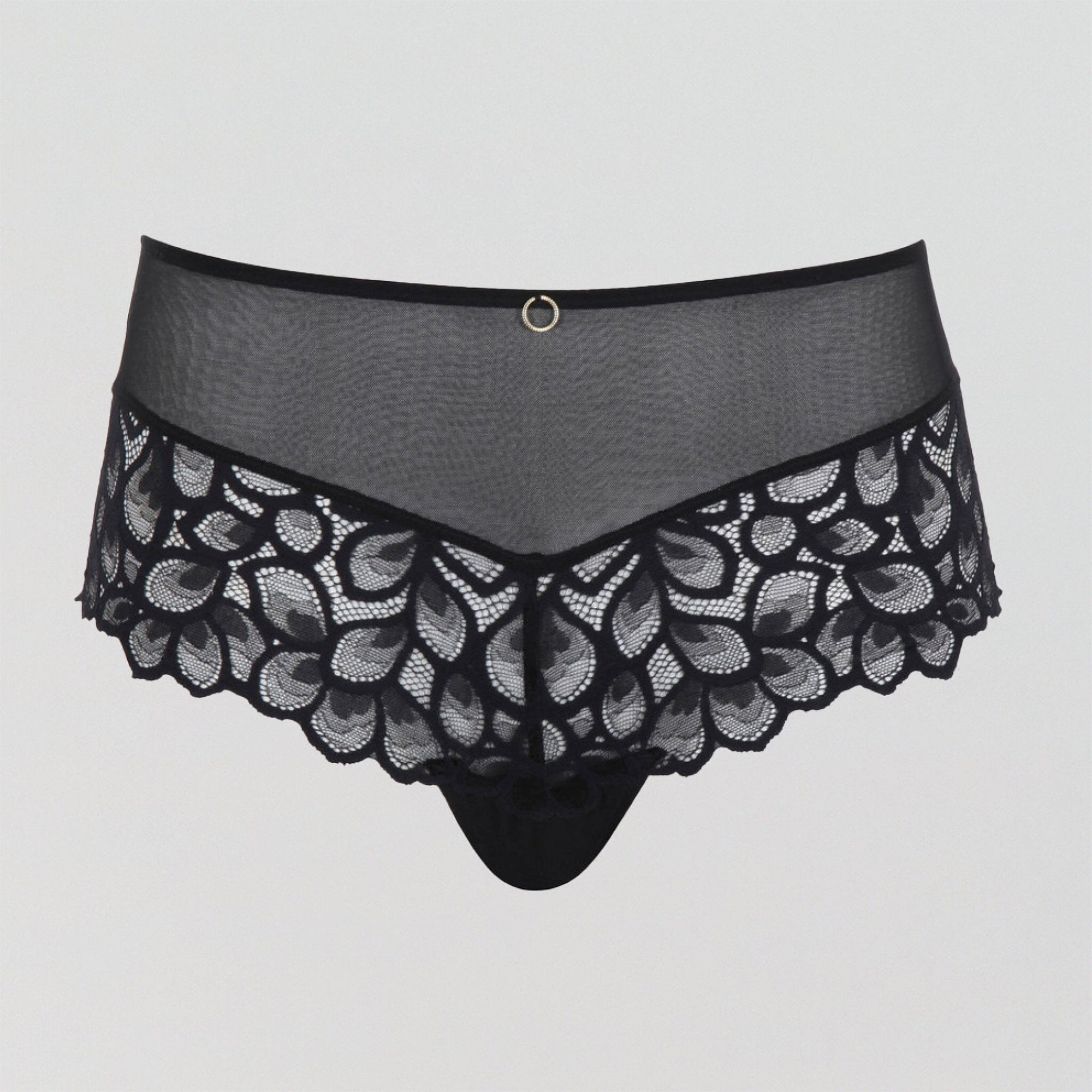 Abstract petal lace deep brief [Black] Bottoms Panache 8 