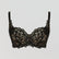 Abstract petal lace full cup [Black] Bras Panache 30D 