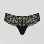 Abstract petal lace thong [Black] Bottoms Panache 8 