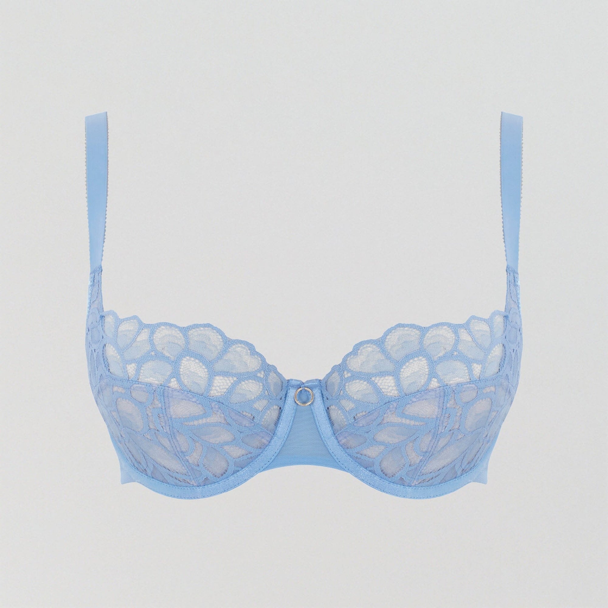 Abstract petal lace balconette bra [Bluebell] Bras Panache 30D 
