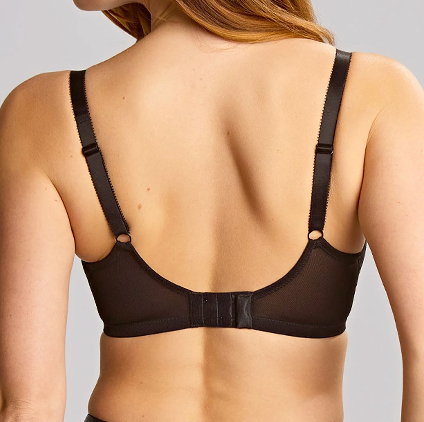 Abstract petal lace high apex plunge bra [Black] Bras The Pantry Underwear 