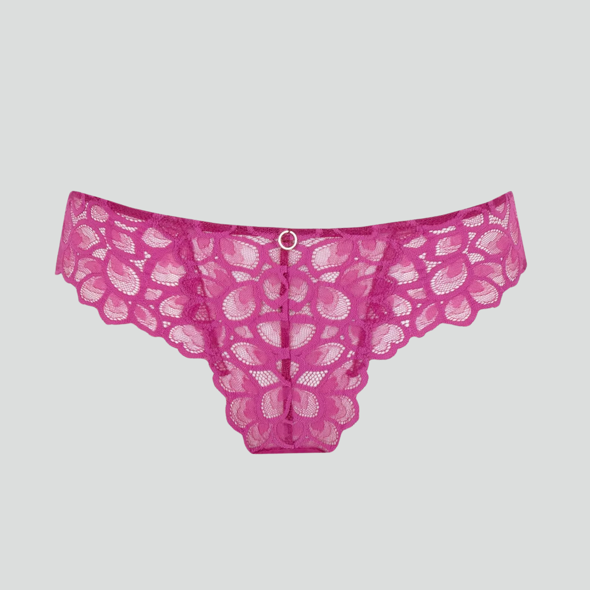 Abstract petal lace knicker [Magenta]