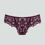Abstract petal lace knicker [Plum]