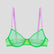 Apple green mesh & lilac balconette bra Bras Dora Larsen 