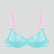 Aquamarine lace & powder pink demi balconette bra Bras Dora Larsen 32B 