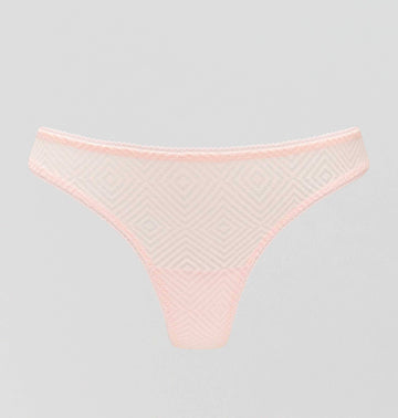 Aztec lace thong [Blush] Bottoms Nudea 