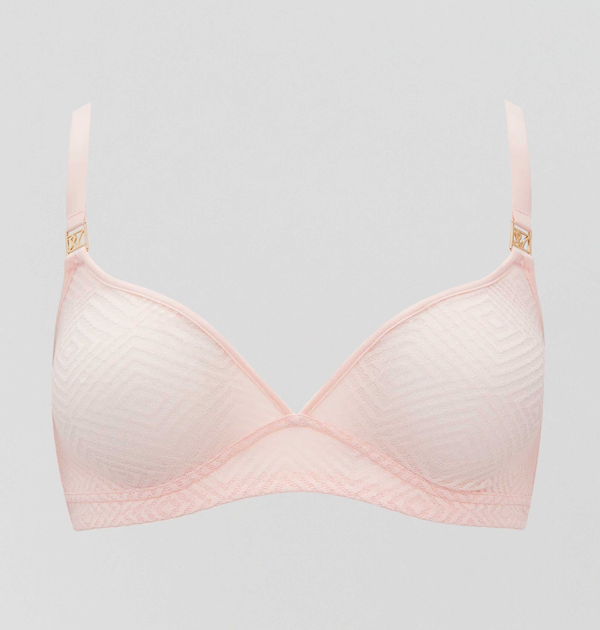 Aztec lace non wired bralette [Blush] Bras Nudea 