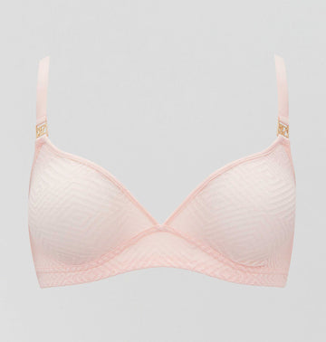 Aztec lace non wired bralette [Blush] Bras Nudea 