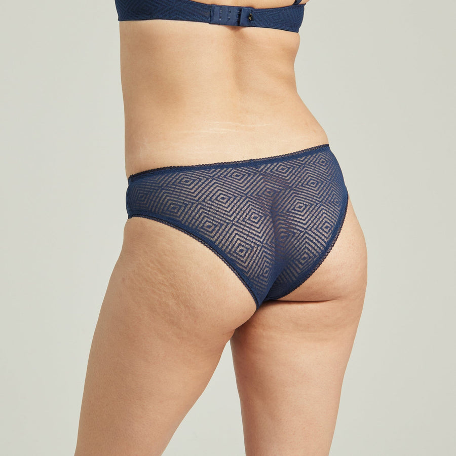 Aztec lace hipster [Navy] Bottoms Nudea 