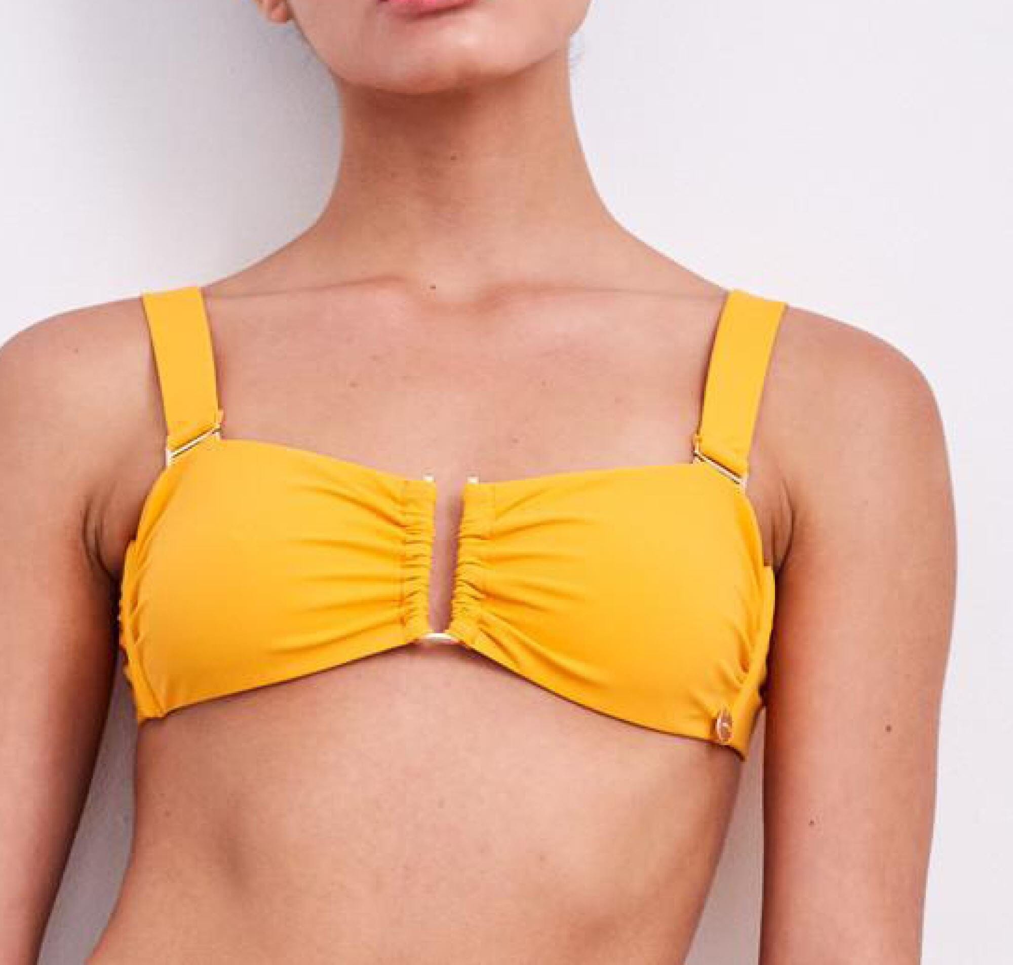 Gold detail bandeau bikini set [Mango] Swim Lilliput & Felix 