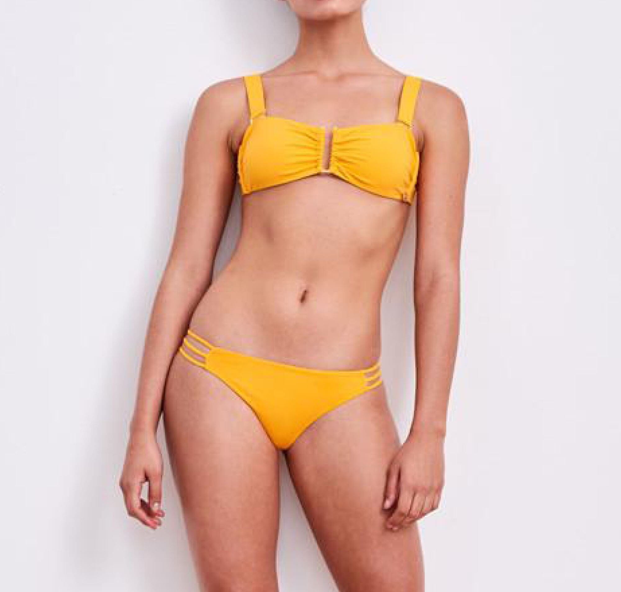 Gold detail bandeau bikini set [Mango] Swim Lilliput & Felix 