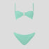 Bandeau pearl ring detail bikini set [Mint Crinkle] Swim Hunza G 