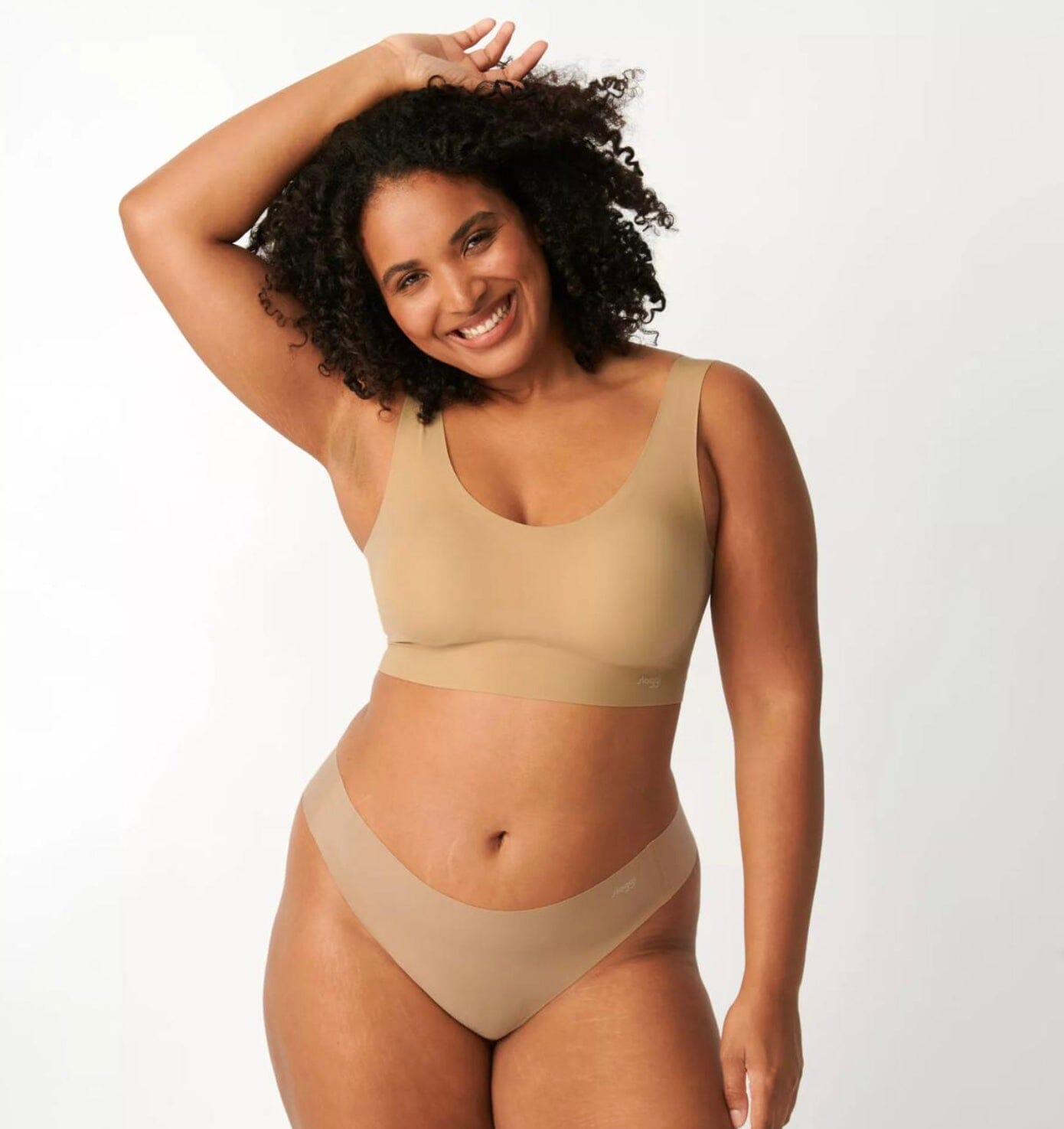 Soft invisible microfibre thong [Beige] Bottoms Sloggi 