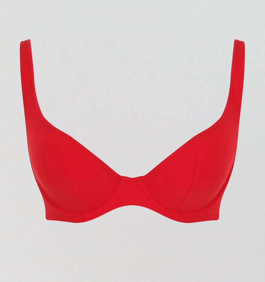 Scoop bikini top [Venetian Red] Swim Panache 