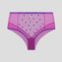 Blue heart & pink mesh high waist knicker Bottoms Dora Larsen 