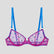 Blue heart & pink mesh underwired bra Bras Dora Larsen 