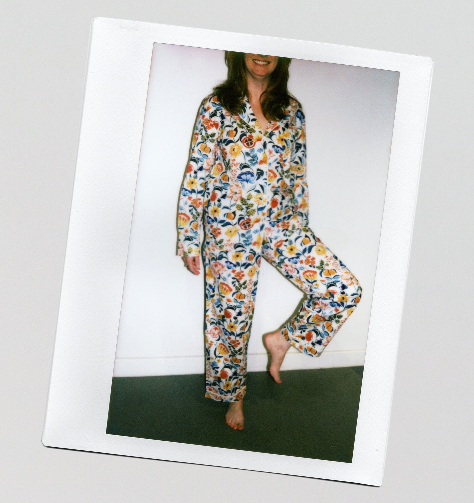 Organic cotton long pyjama set [Botanical Print] Sleep Myza 