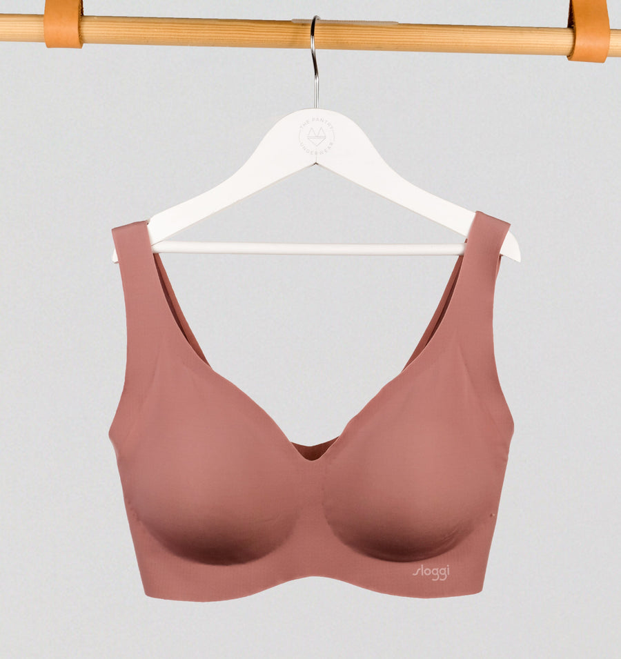 Soft invisible microfibre bralette [Rose Taupe] – The Pantry Underwear