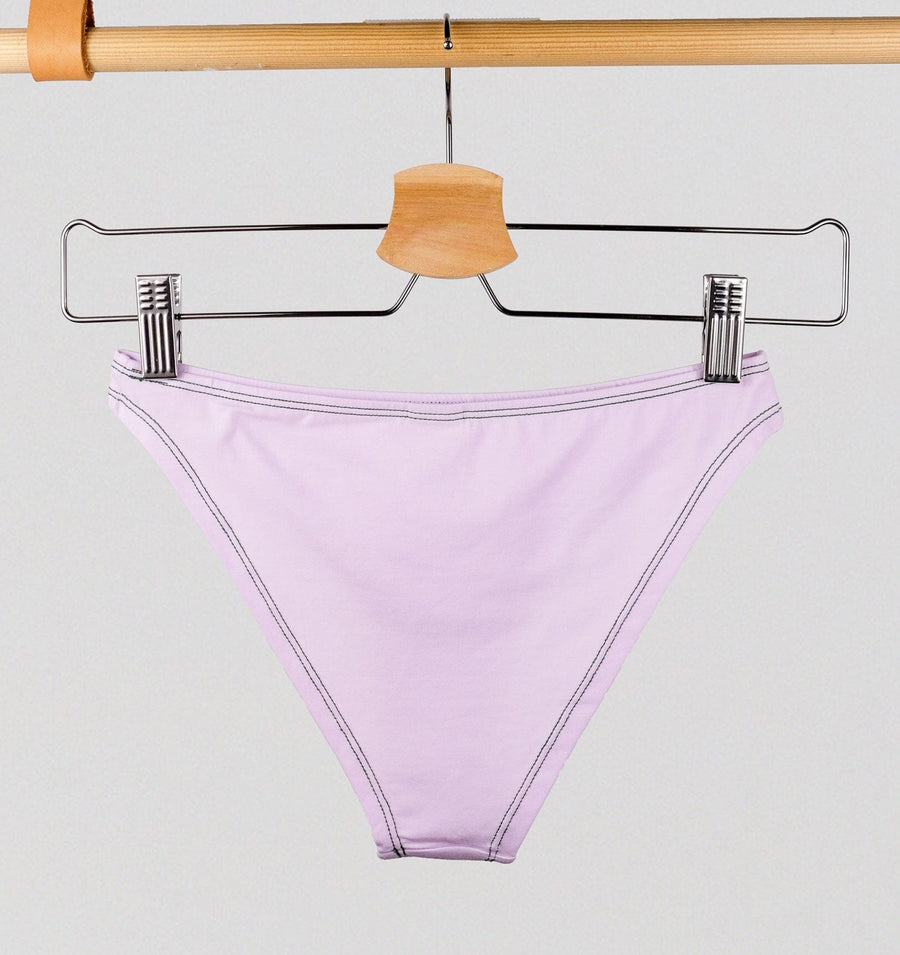 Cotton contour flat seam brief [Lilac] General The Pantry Underwear 