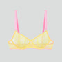 Buttercup lace & rose demi balconette bra