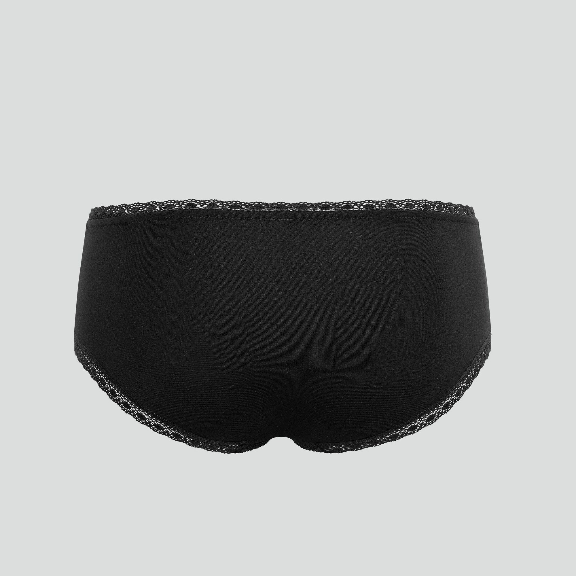 Cotton everyday hipster knicker [Black] Lisca 