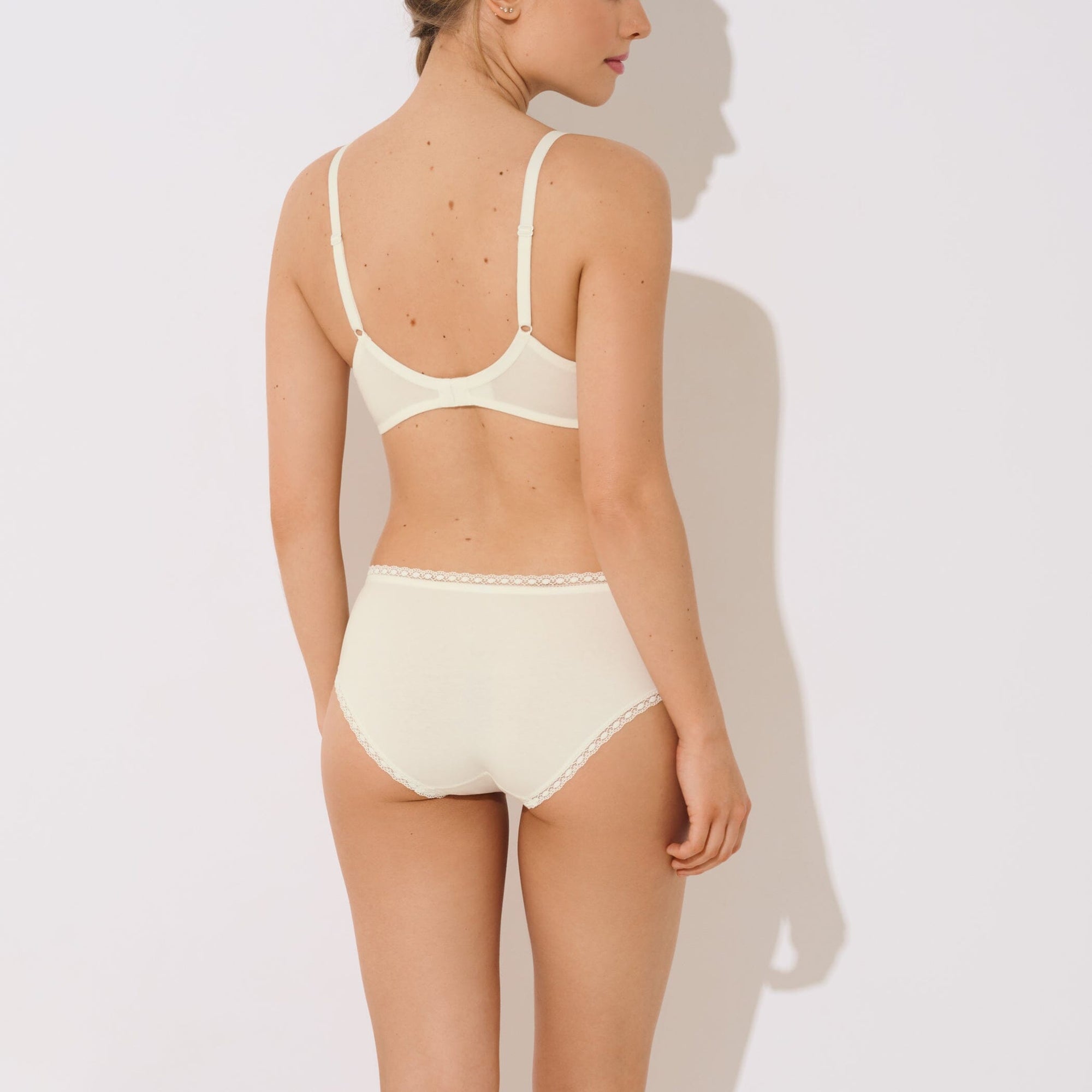 Cotton everyday hipster knicker [Cream] Lisca 