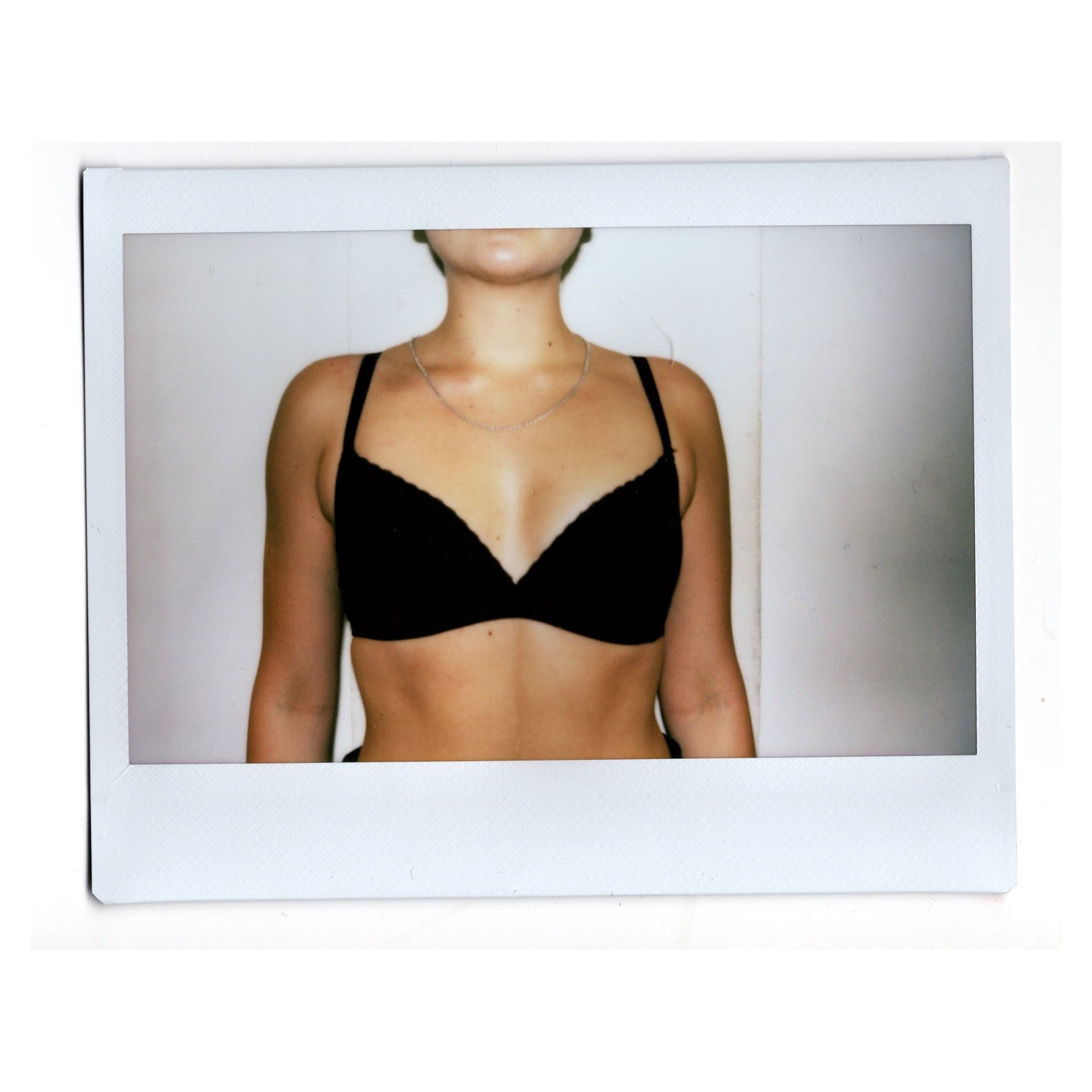 Cotton wire-free padded t-shirt bra [Black] Lisca 