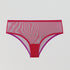 Cranberry mesh & magenta high waist knicker Bottoms Dora Larsen 