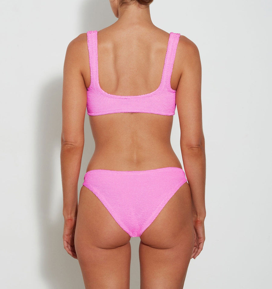 Crop bikini set [Bubblegum Crinkle] Swim Hunza G 